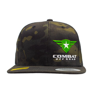 Combat Hat - Black Camo Snapback