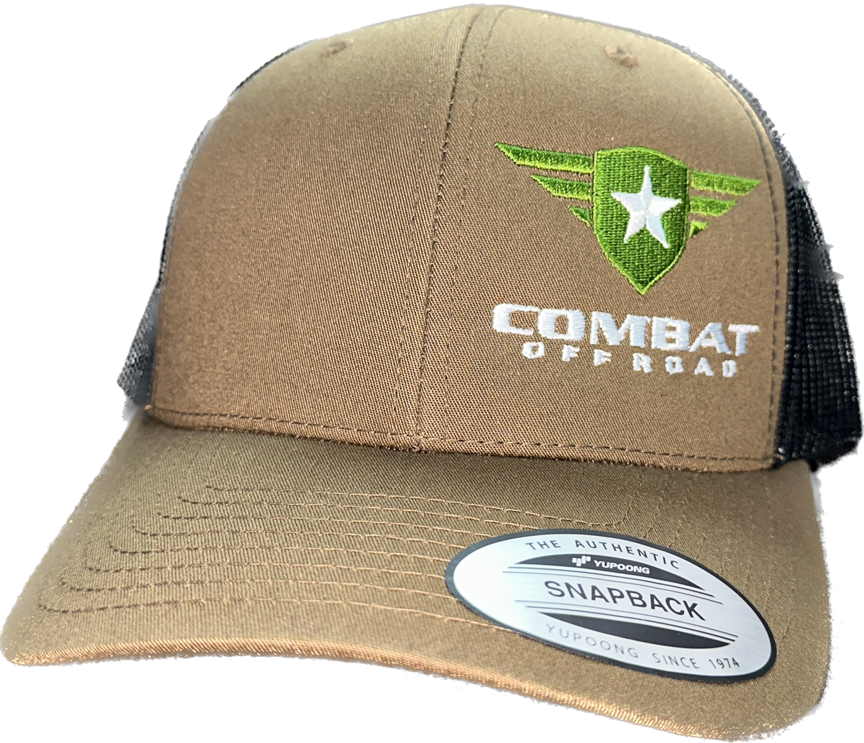 Combat Hat - Brown Trucker-Style Snapback