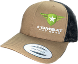 Combat Hat - Brown Trucker-Style Snapback